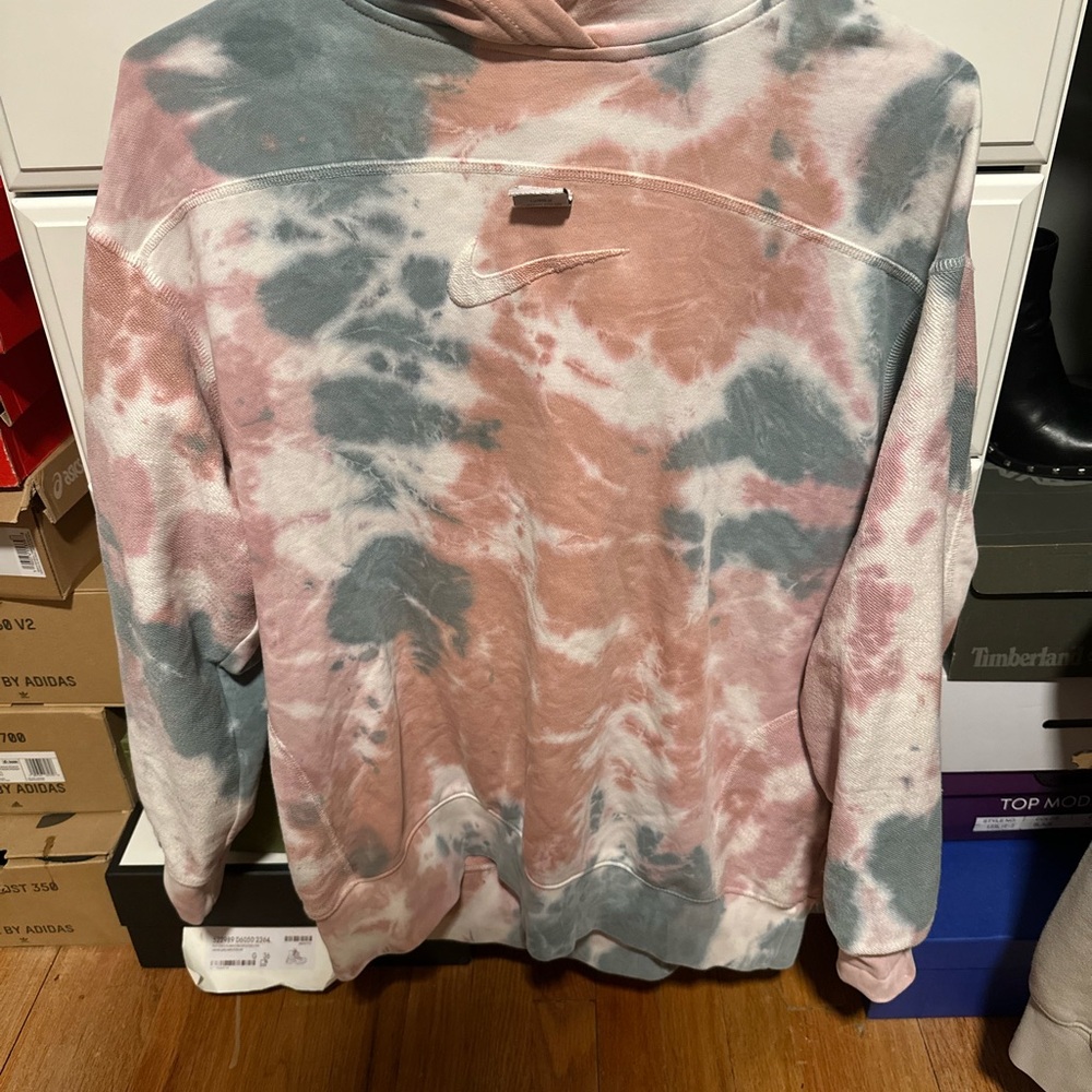 Nike women’s Sweater - Pink and Gray Tie-Dye